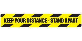 Keep Your Distance Strip Sticker